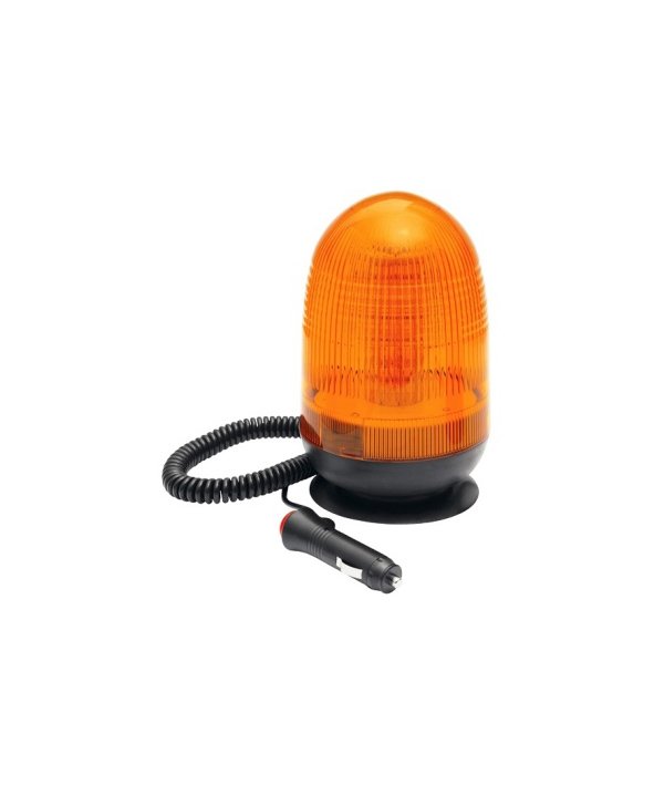 Maják 12-24V LED magnetický oranžový 140x205mm blikací/otočný